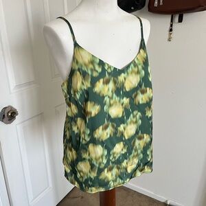 Floral Green Camisole Top